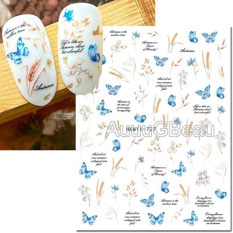 3d Nail Art Decals Summer Nuan - Nail Art Yellow ulasan dan harga