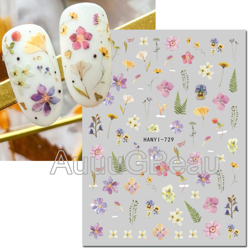 3d Nail Art Decals Summer Nuan - Nail Art Yellow ulasan dan harga