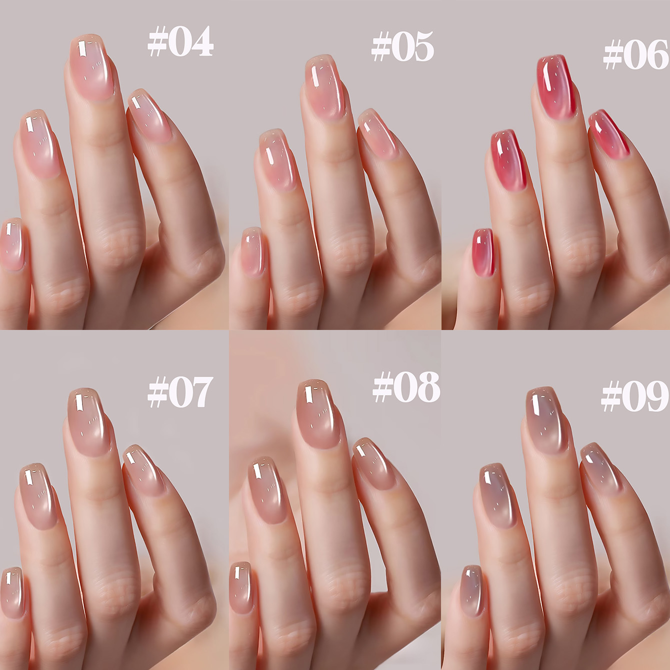 SHAKA 1-12pcs Summer Popular I - Nail Art Cat Eye Pink ulasan dan harga