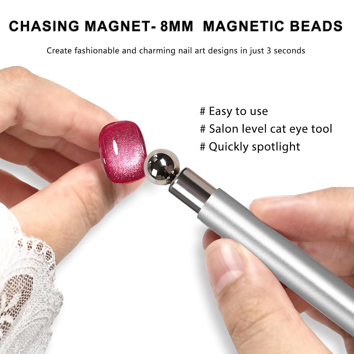 11Pcs Cat Eye Nail Art Magnet  - Nail Gel Polish Set ulasan dan harga
