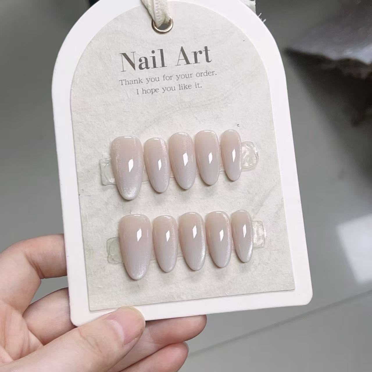 10pcs Solid Color Handmade Pre - Nail Art Cat Eye ulasan dan harga