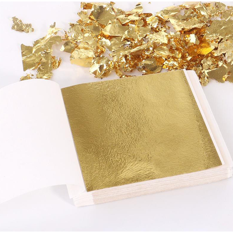 200Pcs Golden Leaf Foil Leaf S - Nail Art Painting ulasan dan harga