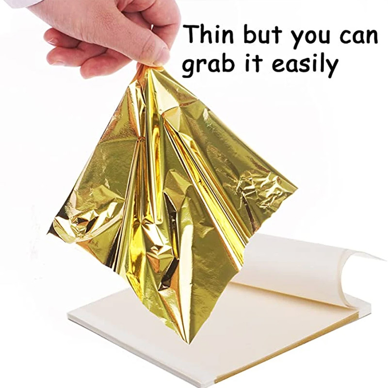200Pcs Golden Leaf Foil Leaf S - Nail Art Painting ulasan dan harga