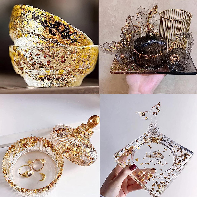200Pcs Golden Leaf Foil Leaf S - Nail Art Painting ulasan dan harga