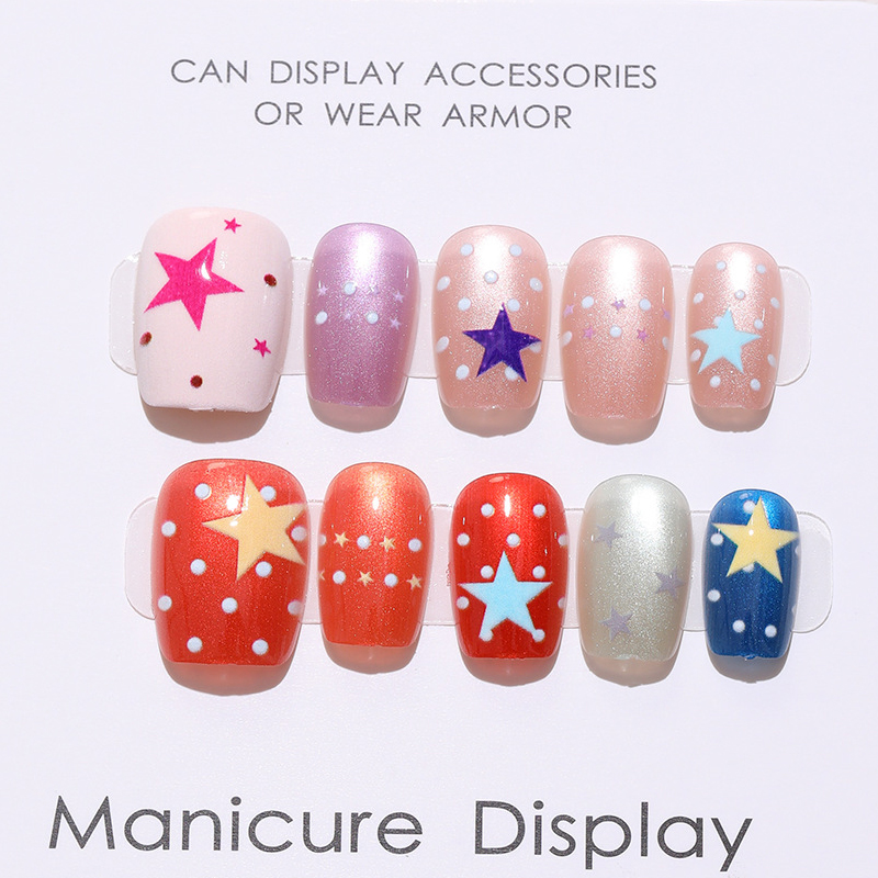 10Pcs Korean Style Women and G - Nail Art Cat Eye ulasan dan harga