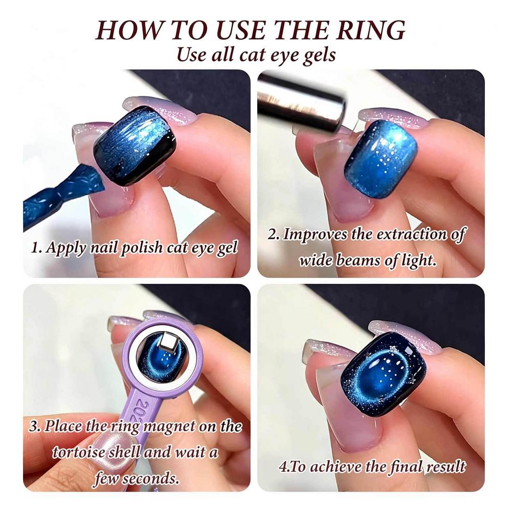Ring-shaped Cat Eye Nail Tools - Nail Gel Polish Set ulasan dan harga