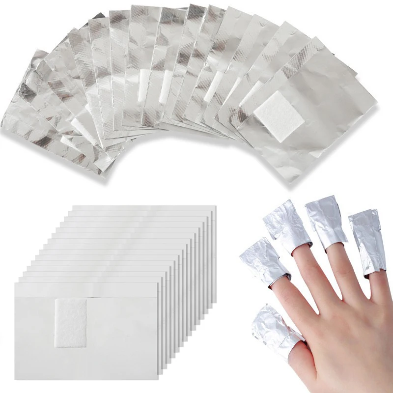 100Pcs Bag Aluminium Foil Nail - Nail Foil Transfer ulasan dan harga