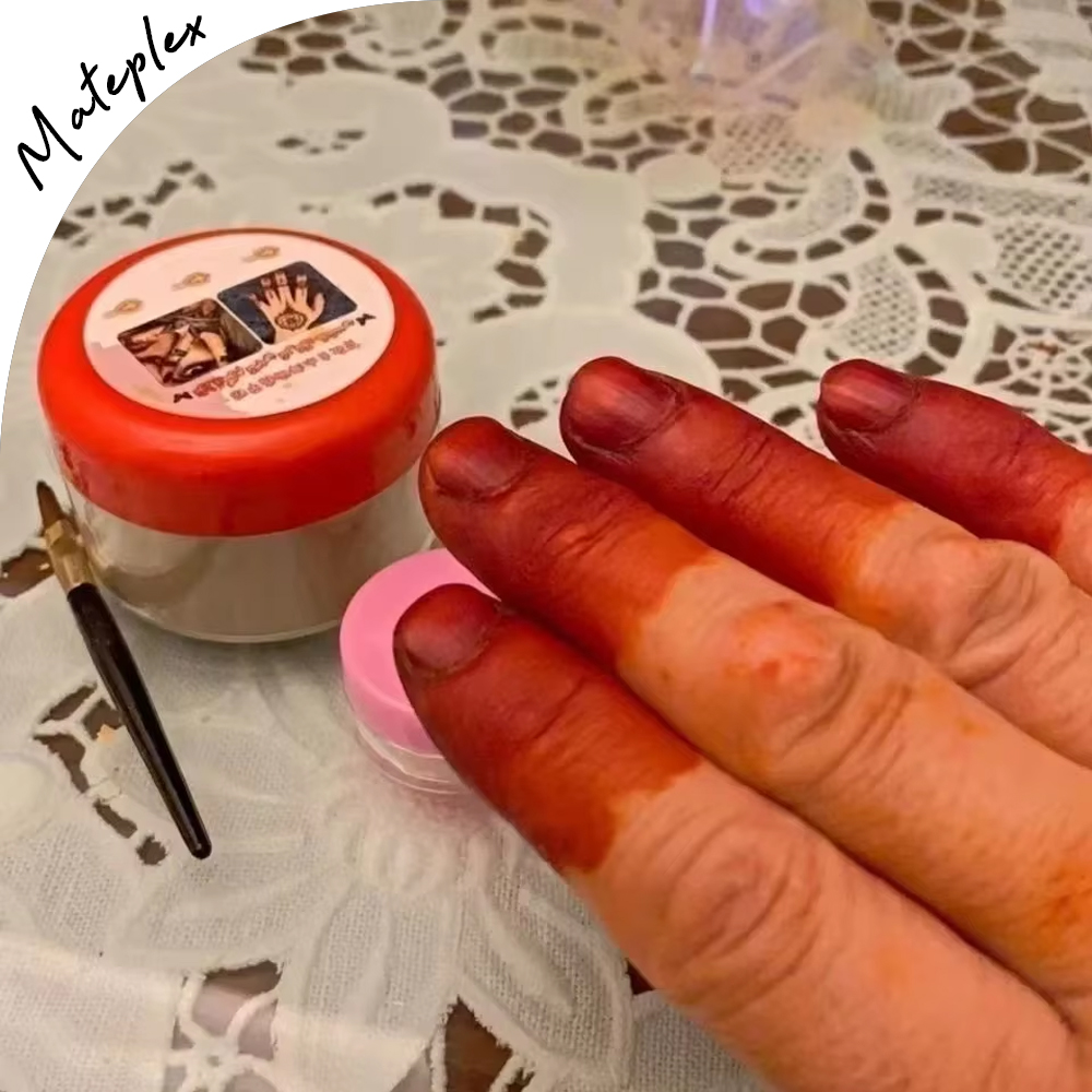 20g Natural Plant Henna Nail D - Nail Art Red Wine ulasan dan harga