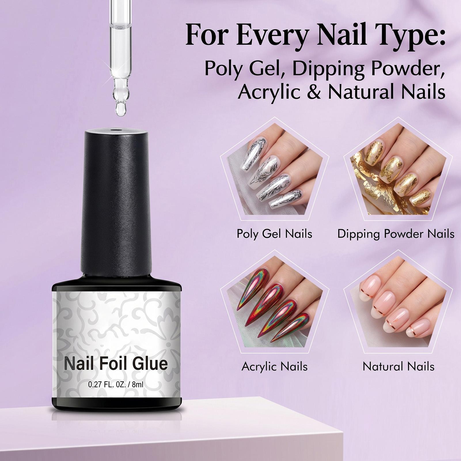 Nail Foil Glue 8ml Transfer Fo - Nail Foil Transfer ulasan dan harga