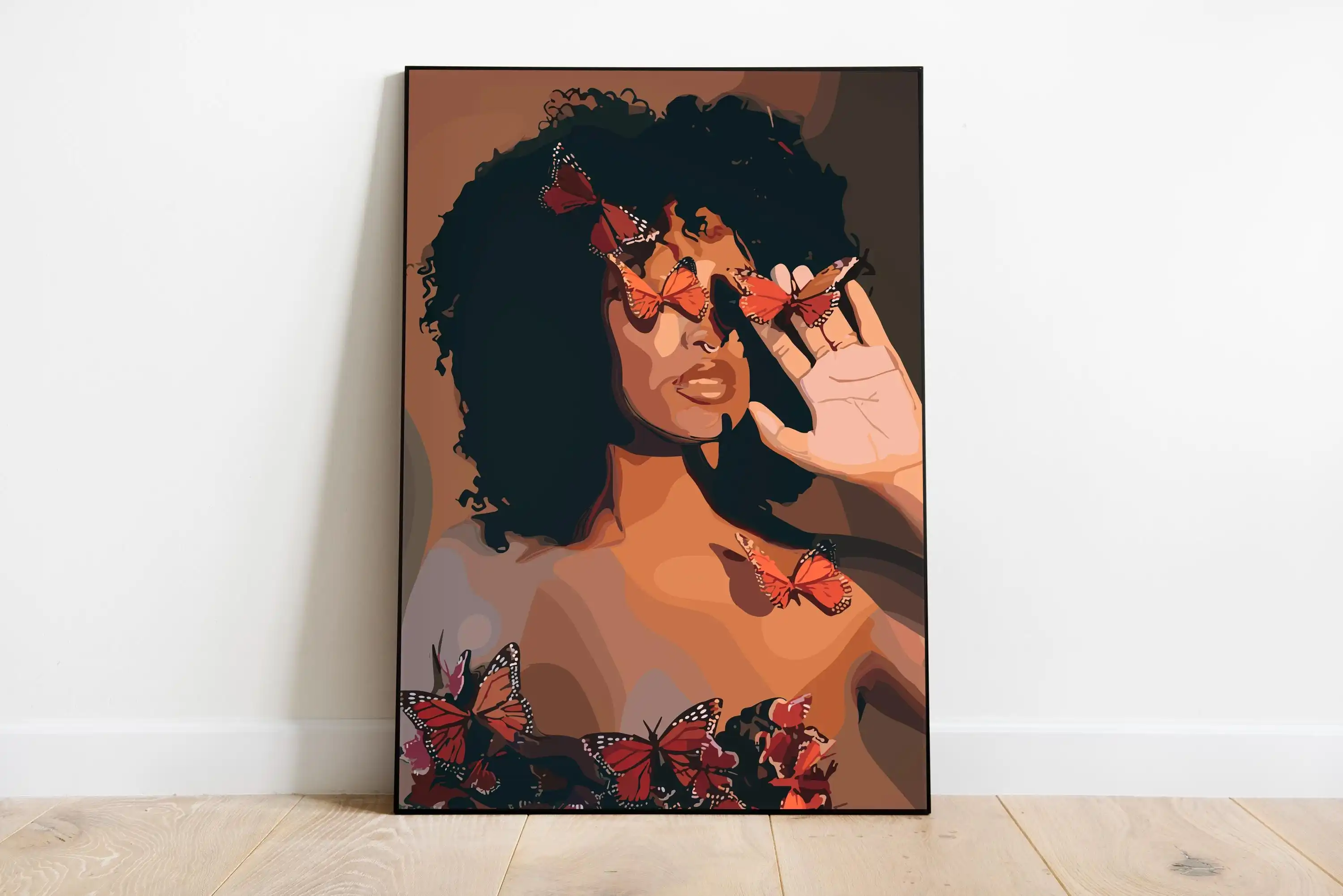Black Girl Fashionable Women N - Nail Art Painting ulasan dan harga