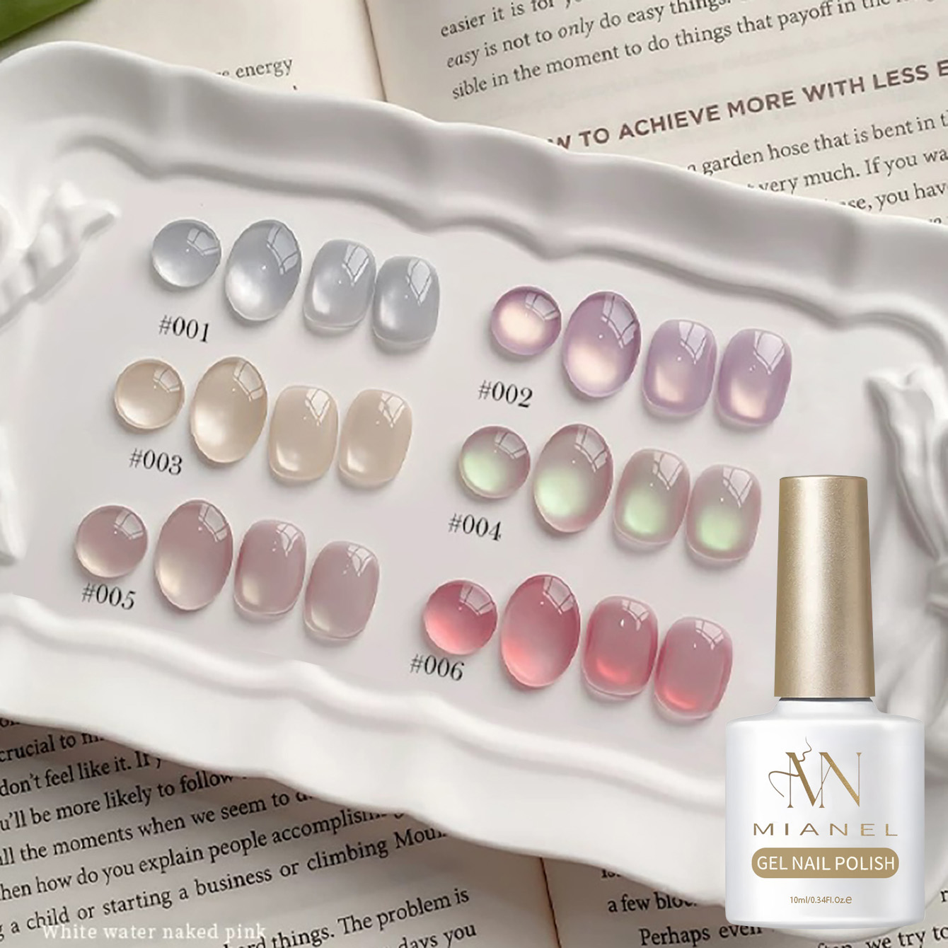 MIANEL 10ML Candy Glass Bead C - Nail Art Cat Eye Pink ulasan dan harga