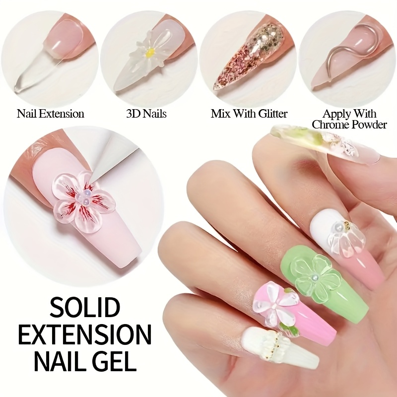100g Clear Non-Stick Hand Exte - Nail Gel Polish Set ulasan dan harga