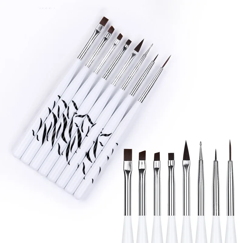 Nail Art Brush Ombre Brushes U - Nail Gel Polish Set ulasan dan harga