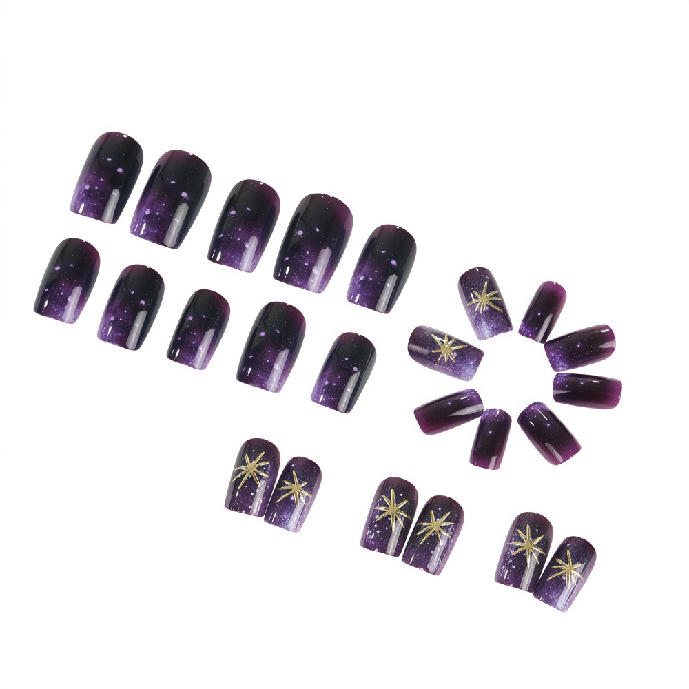 Short Medium fake nails gradie - Nail Art Fake Nails ulasan dan harga