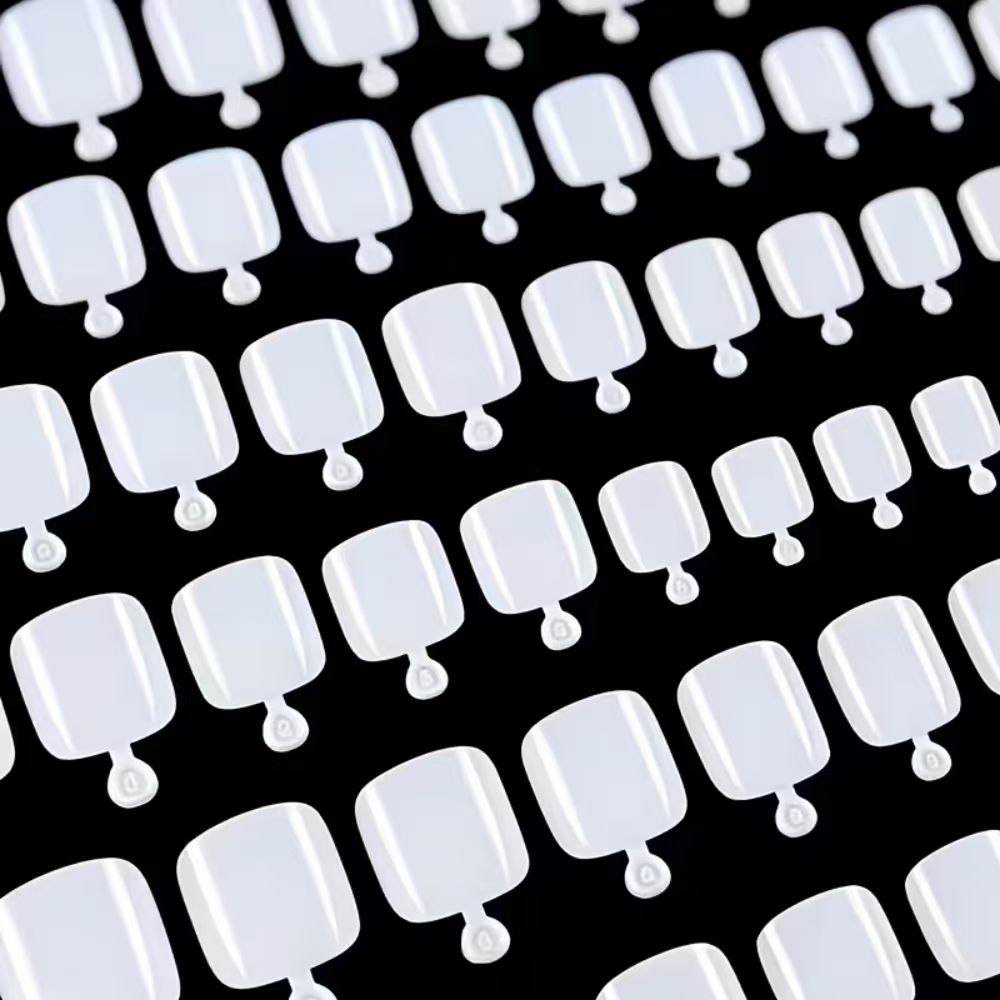 100pcs/Box French Tip Press-On - Nail Art Fake Nails ulasan dan harga