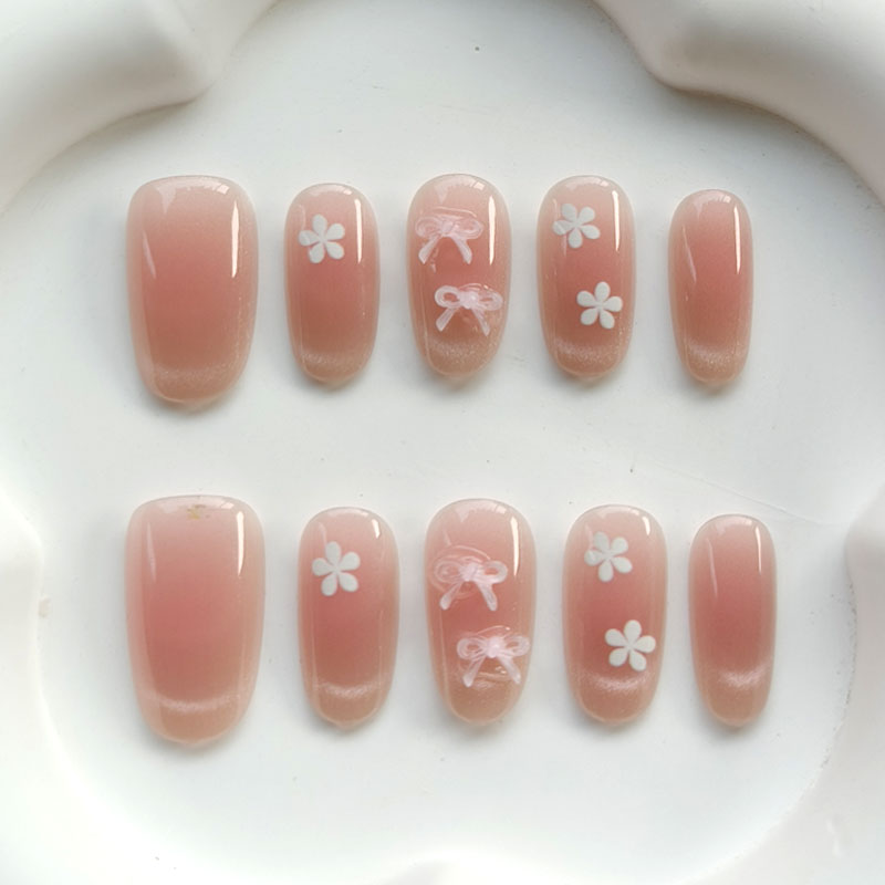 10Pcs Teenage Girl Fashion Cut - Nail Art Pink ulasan dan harga