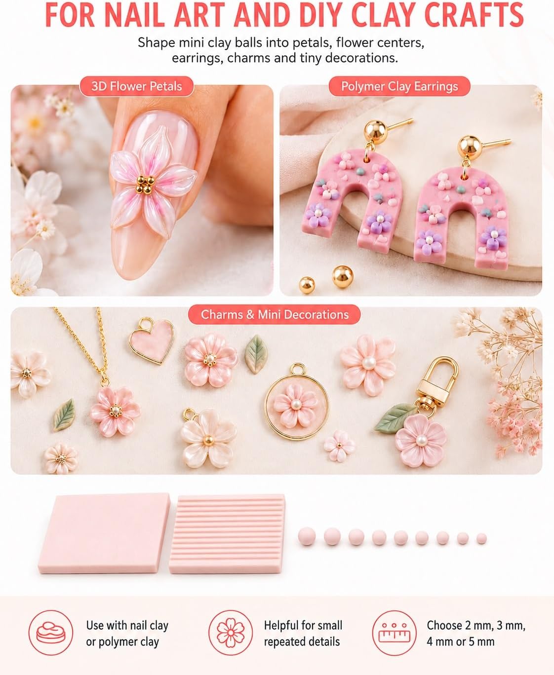 4PCS 3D Print Clay Gel Ball Ma - Nail Art Gel ulasan dan harga