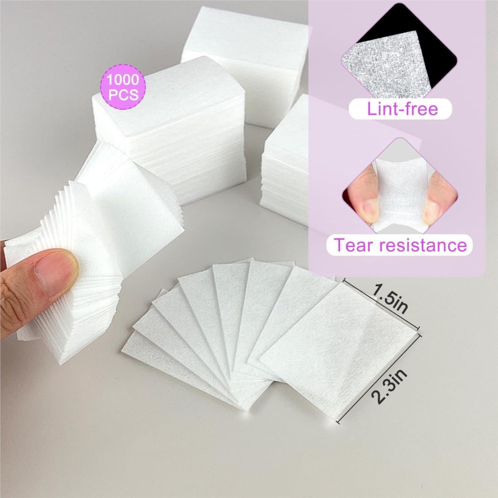 1000Pcs Lint Free Nail Wipes G - Nail Art Gel ulasan dan harga