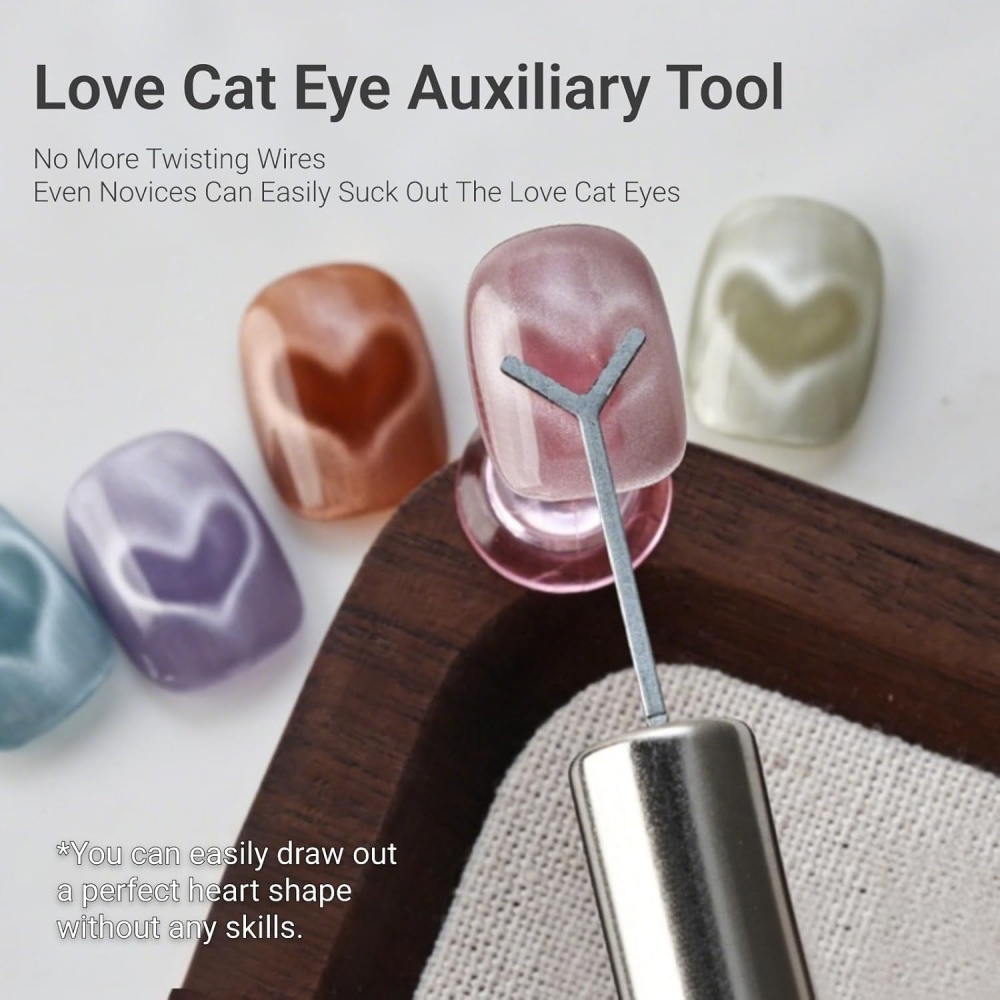 1/2/3/4pcs Y-Shaped Heart Cat  - Nail Gel Polish Set ulasan dan harga