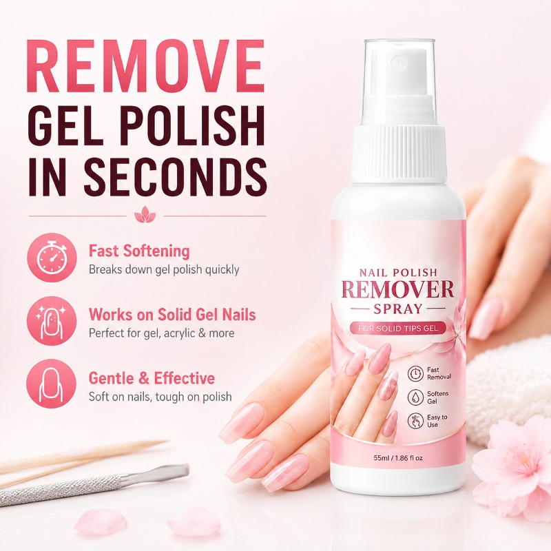Nail Remover Spray Solid Nail  - Nail Art Fake Nails ulasan dan harga