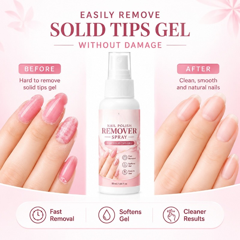 Nail Remover Spray Solid Nail  - Nail Art Fake Nails ulasan dan harga