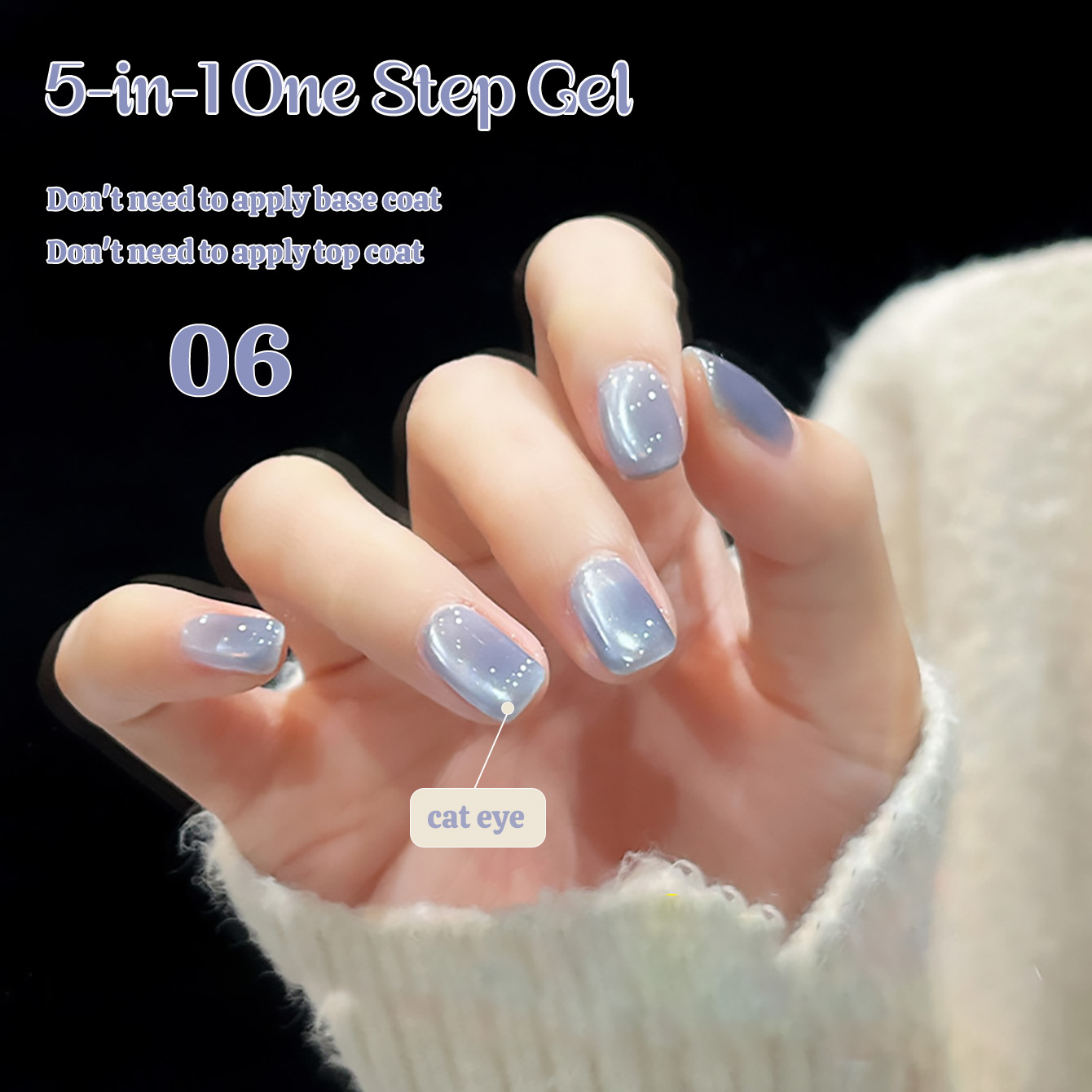 1pcs TC New 5-in-1 One-Step Ge - Nail Art Cat Eye Pink ulasan dan harga