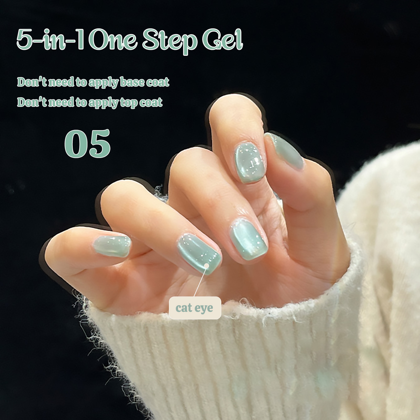 1pcs TC New 5-in-1 One-Step Ge - Nail Art Cat Eye Pink ulasan dan harga