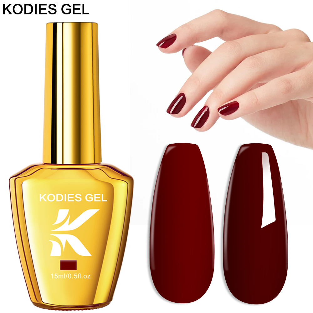 KODIES GEL Burgundy Red Gel Na - Nail Art Red Wine ulasan dan harga