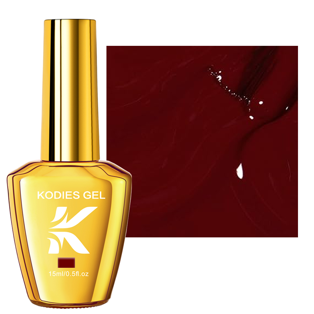 KODIES GEL Burgundy Red Gel Na - Nail Art Red Wine ulasan dan harga