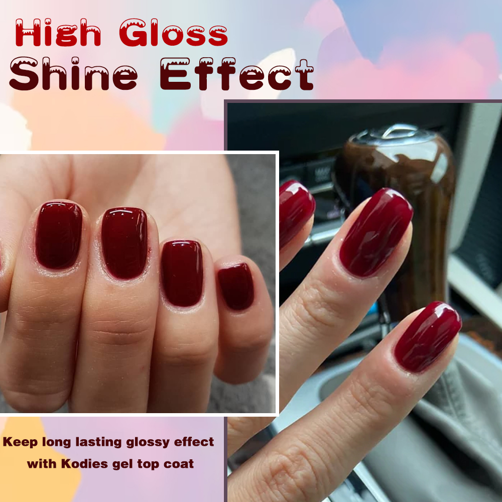 KODIES GEL Burgundy Red Gel Na - Nail Art Red Wine ulasan dan harga