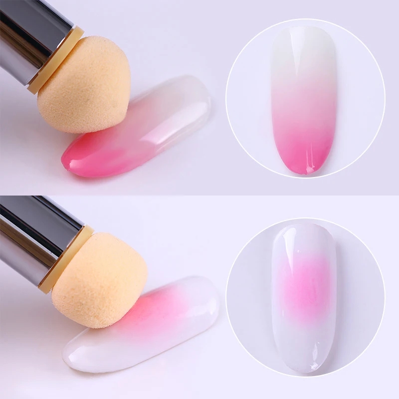 Round Sharp Head Sponge Heads  - Nail Art Dotting Tool ulasan dan harga