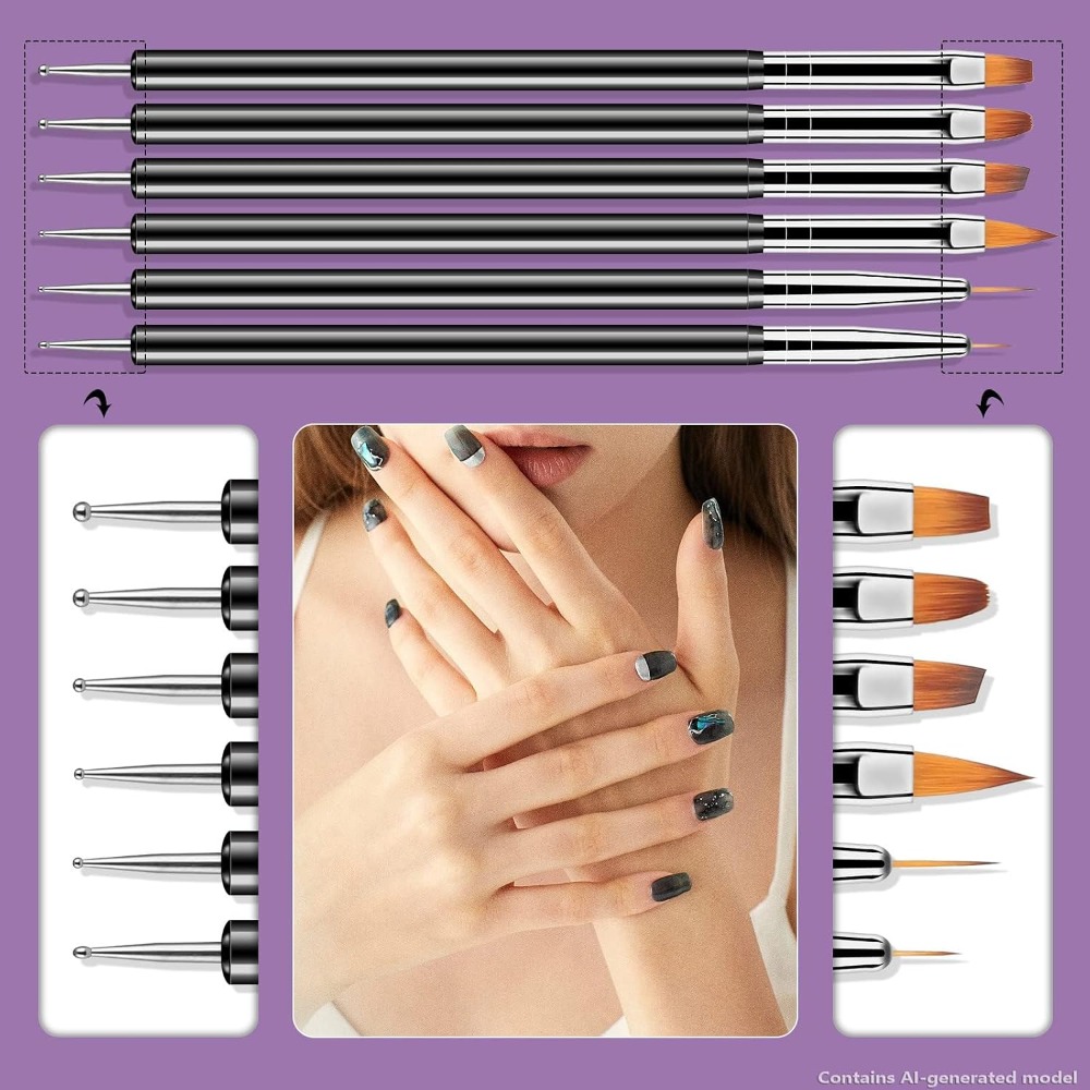 Double Ended Nail Art Dotting  - Nail Gel Polish Set ulasan dan harga