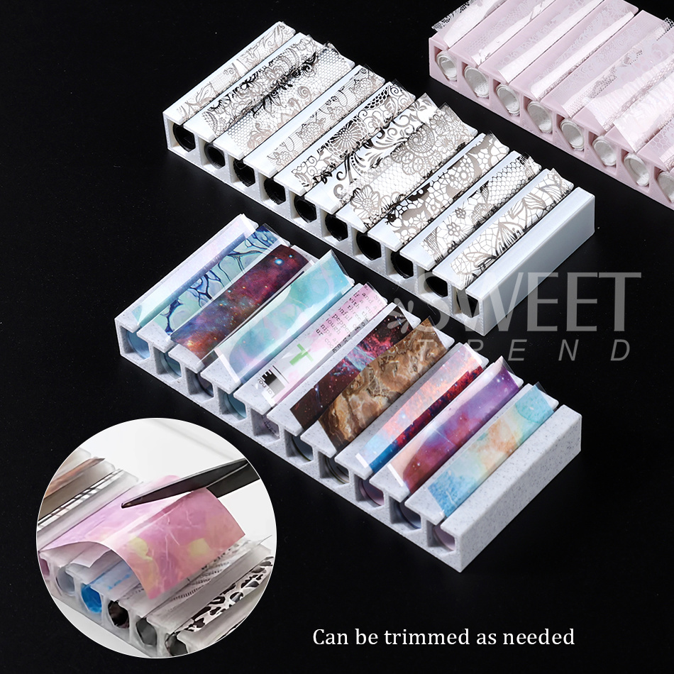 Nail Transfer Foils Storage Bo - Nail Foil Transfer ulasan dan harga