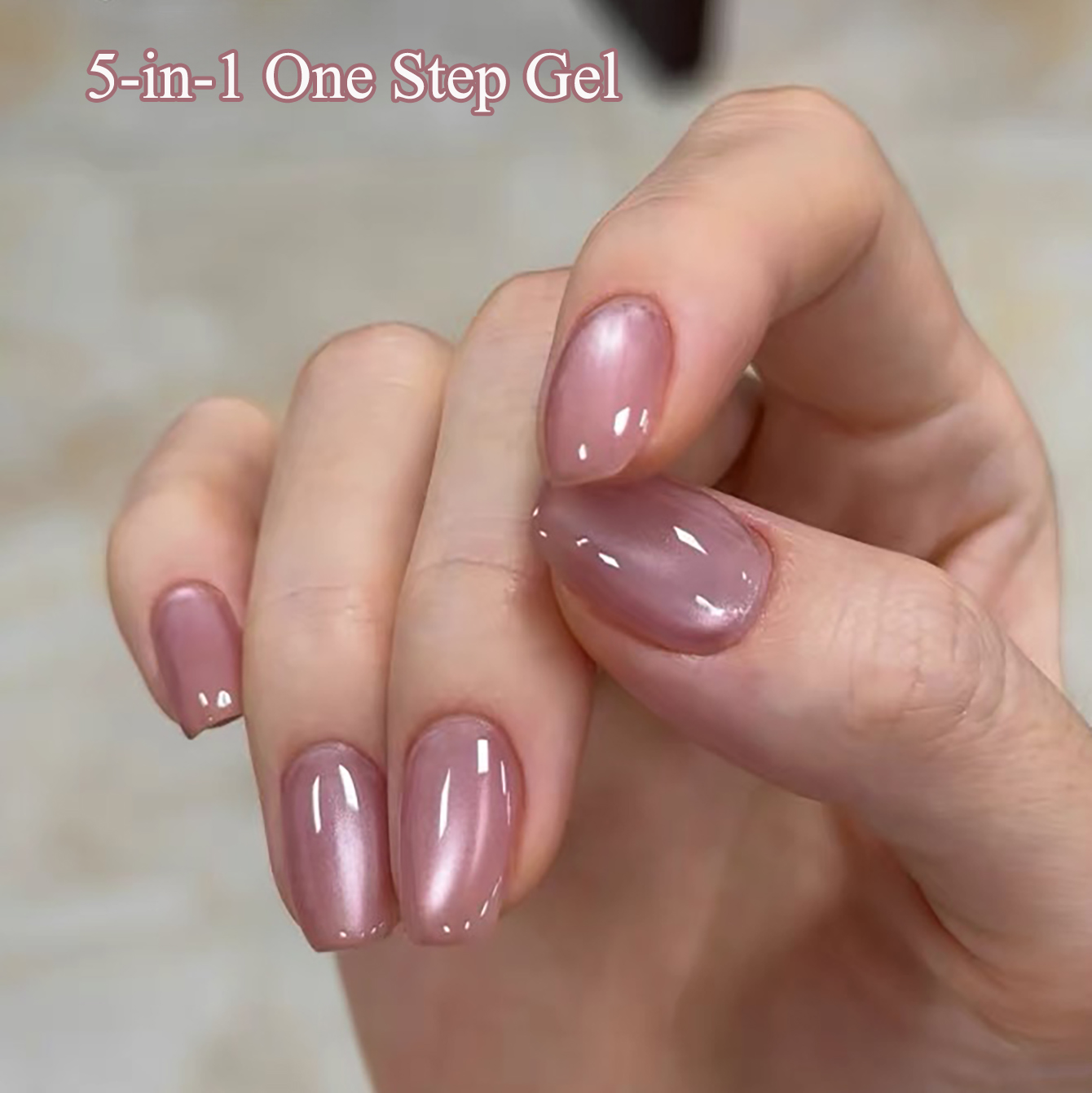 SHAKA 1pcs Summer Flash Hibisc - Nail Art Cat Eye Pink ulasan dan harga
