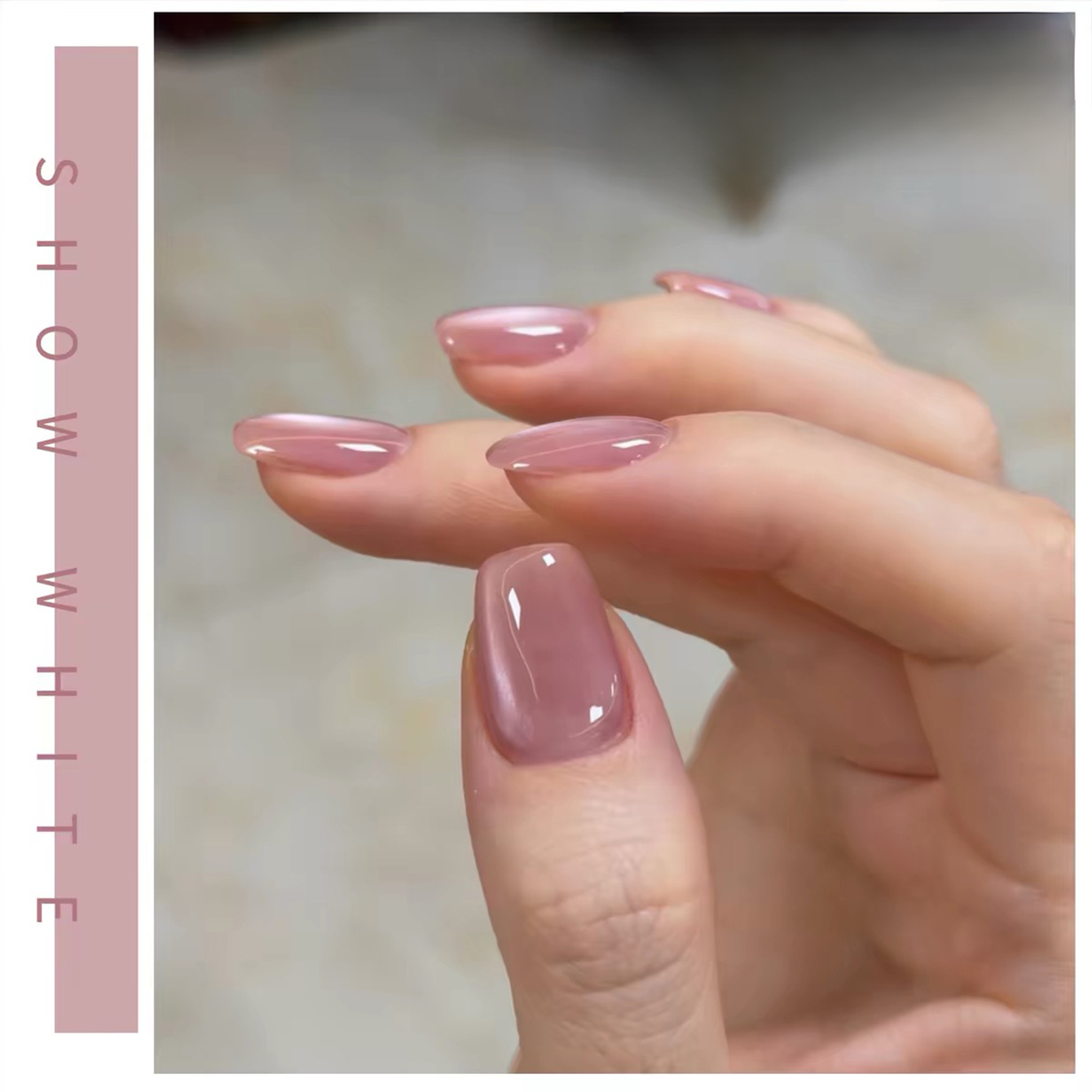SHAKA 1pcs Summer Flash Hibisc - Nail Art Cat Eye Pink ulasan dan harga