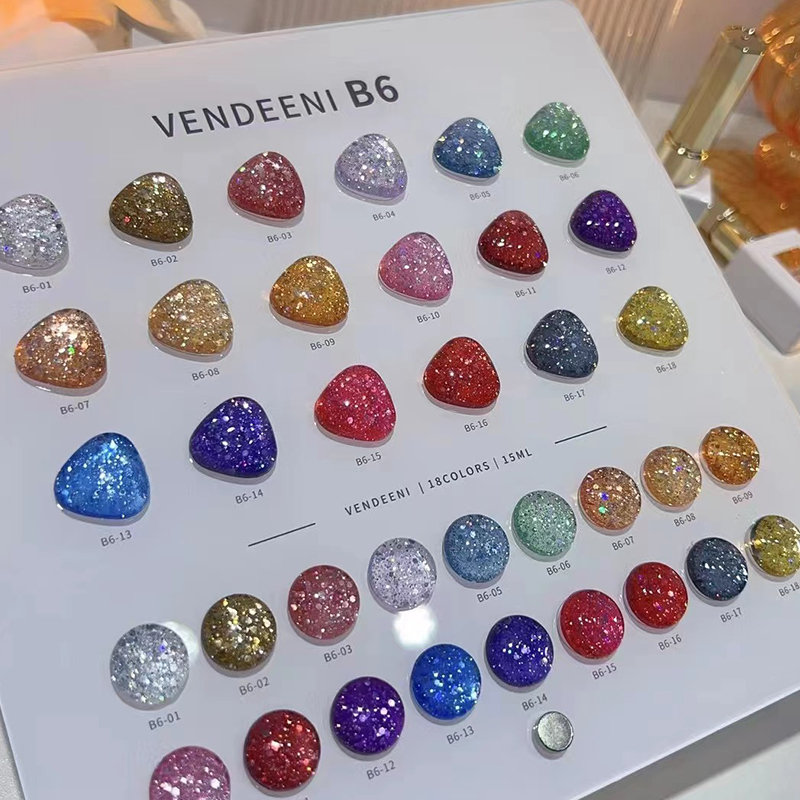 VENDEENI 18 Colors 12 Color Gl - Nail Art Cat Eye ulasan dan harga
