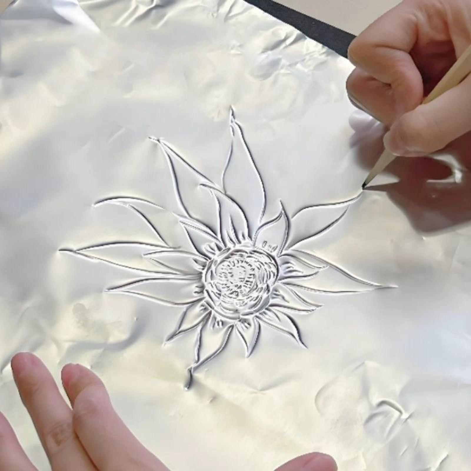 Foil Paper For Crafts 100 Piec - Nail Art Painting ulasan dan harga