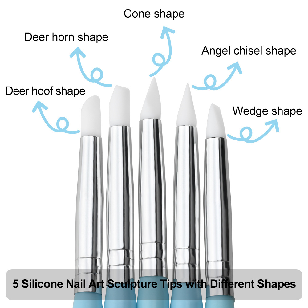 1/3/5/6/pcs/set Nail Art Brush - Nail Art Dotting Tool ulasan dan harga