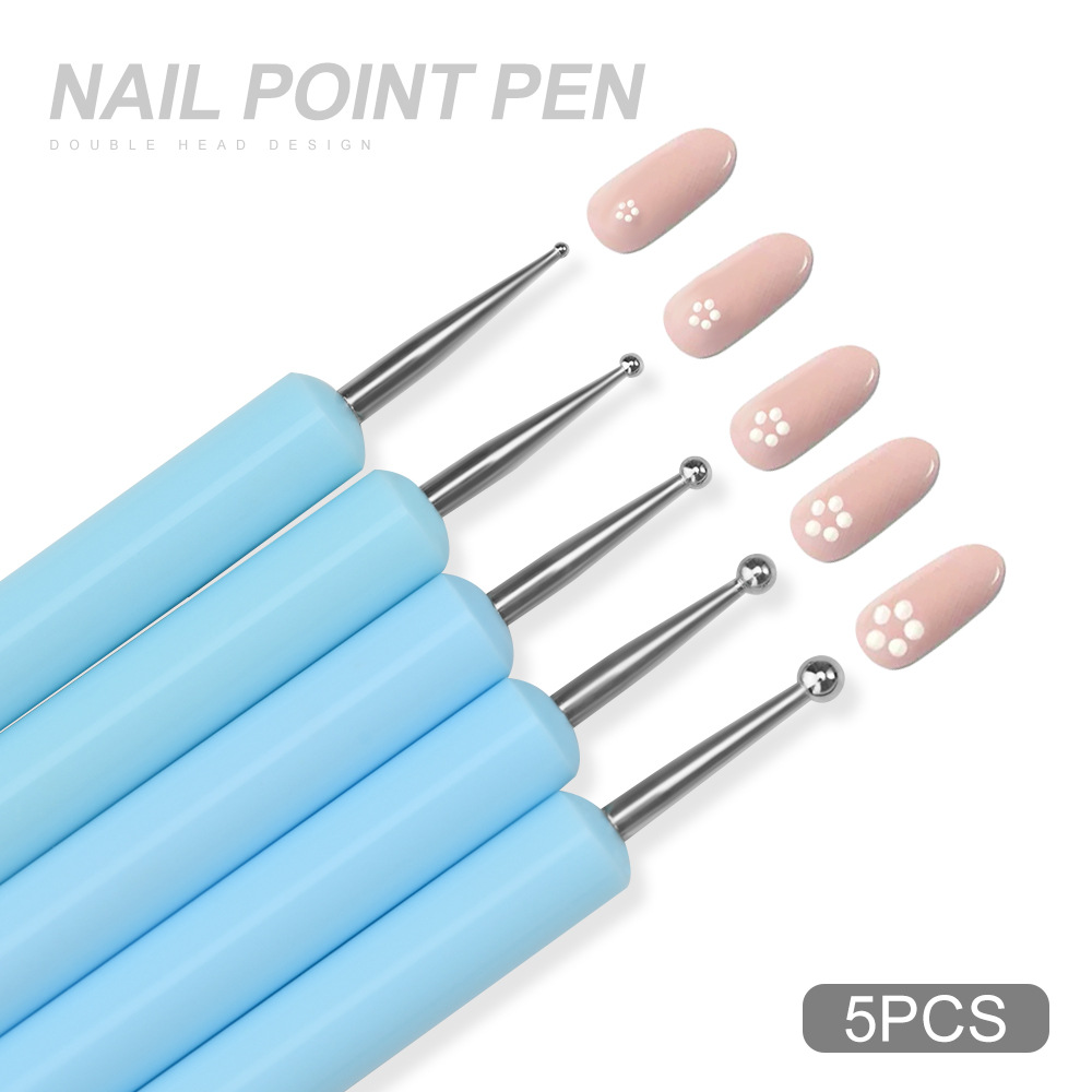 1/3/5/6/pcs/set Nail Art Brush - Nail Art Dotting Tool ulasan dan harga