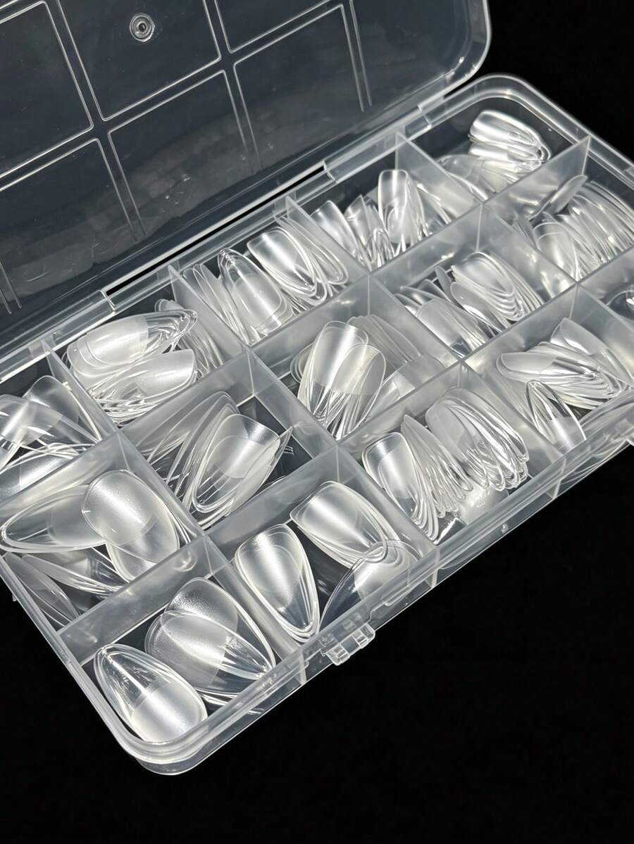 330pcs Short Almond Acrylic Ma - Nail Art Fake Nails ulasan dan harga